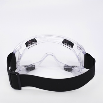  Resists particles and liquid splashing pvc frame seals tightly transparent safety goggles	